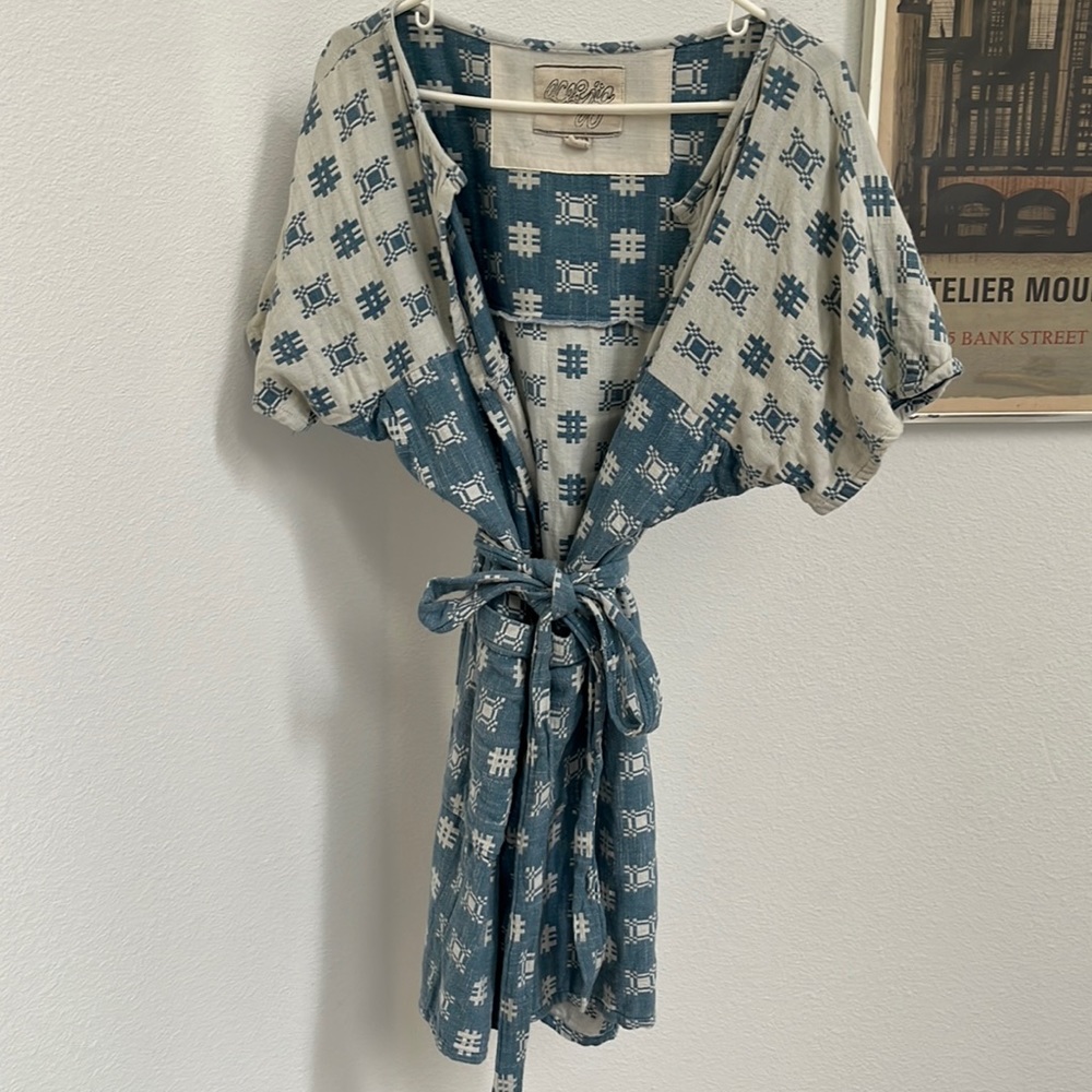 Ace & Jig Denim Mosaic Port Dress turned Cardi